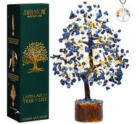 Lapislázuli - Árbol de Cristal para decoración de sabiduría y Verdad para el hogar y la Oficina, bonsái Hecho a Mano para comunicación y claridad de Pensamiento, Seres
