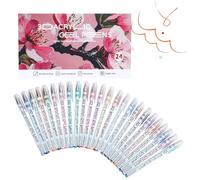 Lápiz 3D - Marcadores de pintura acrílica para | Lápiz de impresión con pantalla | Marcadores de dibujo a base de agua para tela de roca tarjetas de piedra Doodle Canvas Scrapbook Paper Proyecto