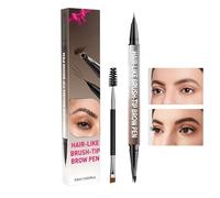 Lápiz 4D de ceja, doble punta dure dura el shaper de cejas impermeable para una aplicación rápida, desgaste sin manchas con acabado natural, herramienta de maquillaje de cejas para viajes de baile de
