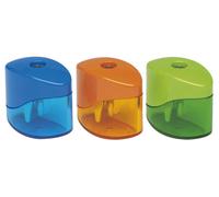 Lápiz Afilador M+R Metálico Pequeño Un Uso con Depósito Colores Surtidos