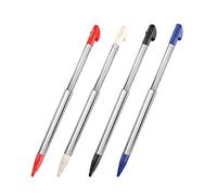 Lápiz capacitivo 3DS XL, lápiz capacitivo retráctil de metal de repuesto compatible con Nintendo 3DS XL, combo 4 en 1 Touch Styli Pen Set multicolor para 3DS XL