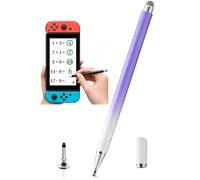 Lápiz capacitivo compatible con Nintendo Switch, lápiz capacitivo 2 en 1 para Nintendo Switch Pen, Switch Stylus Pen pantalla táctil (2 en 1 morado)