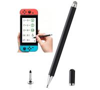 Lápiz capacitivo compatible con Nintendo Switch, lápiz capacitivo 2 en 1 para Nintendo Switch Pen, Switch Stylus Pen pantalla táctil (2 en 1 negro)