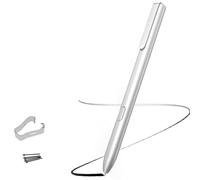 Lápiz capacitivo compatible con rotulador para notable tableta 1/2, reemplazo de lápiz capacitivo plateado, no necesita carga/configuración + puntas/puntas