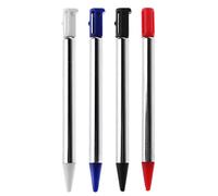 Lápiz capacitivo corto ajustable de metal para Nintendo 3DS DS Extensible Stylus Touch Pen Reemplazo (Metal Negro)