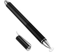 Lápiz capacitivo de alta precisión 2 en 1 negro, puntero para tablet