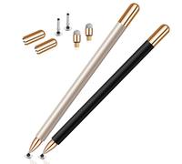 Lápiz capacitivo de doble punta, lápiz capacitivo para pantalla táctil, alta sensibilidad, tapas magnéticas, lápiz capacitivo para iPhone, iPad, Android, Galaxy Microsoft, Chromebook Tablet