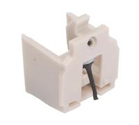 Lápiz capacitivo de repuesto para Audio-Technica ATN3600LC punta cónica de 0,6 mm para cartucho AT3600L con imán móvil, aguja giratoria de aleación de aluminio, cuerpo blanco de seguimiento compatible