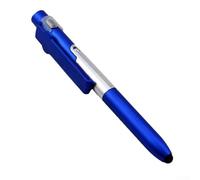 Lápiz capacitivo multifunción con punta capacitiva, luz LED, tinta de bolígrafo y soporte plegable para teléfonos inteligentes y tabletas, compacto de 5.35 pulgadas (azul)
