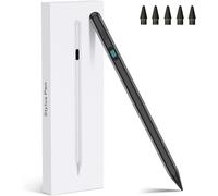 Lápiz capacitivo para iPad 2018-2024, con accesorio magnético, carga rápida USB-C, rechazo de palma de sensibilidad a la inclinación, compatible con Apple iPadPro11/12.9 pulgadas/M4, iPadAir3/4/5/M2,