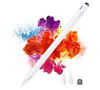 Lápiz capacitivo para iPad, bolígrafo de pantalla táctil recargable con rechazo activo de palma con presión de inclinación magnética adjunta, compatible con iPad 9/8/7/6th, iPad Pro '(5/4/3rd), iPad