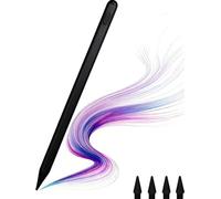 Lápiz capacitivo para iPad, con sensibilidad a la presión de inclinación y función táctil antifalsa multipunto. Carga rápida de 20 minutos para iPad/Mini/Pro/Air 2018-2023 (negro)