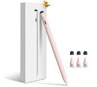 Lápiz capacitivo para iPad, doble punta de carga rápida de 13 minutos, rechazo de palma, sensibilidad de inclinación, compatible con iPad Pro de 11/12.9 pulgadas, iPad 6/7/8/9/10, iPad Air 3/4/5, iPad