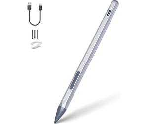 Lápiz capacitivo para Microsoft Surface Pro 12/11/10/9/8/7/6/5/4/X Surface Go/Laptop/Book/Studio/Duo/HP/ASUS Series, sensibilidad a la presión 4096, función de rechazo de palma, borrador y accesos