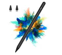 Lápiz Capacitivo para Pantallas Táctiles Android,Lápiz Capacitivo,Compatible con Samsung,Huawei,Tableta, Teléfono,Lenovo,XiaoMi,Lápiz Capacitivo con 2 Puntas de Repuesto (Negro)