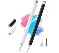 Lápiz capacitivo para Samsung Galaxy Tab A11+/A11/A9+/A9/A8+/A8+/A8, bolígrafo universal Android compatible con iOS/Microsoft/Android Tablet y teléfonos todos los dispositivos táctiles (blanco + negro