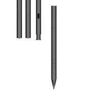 Lápiz capacitivo recargable MPP 2.0 para dispositivos de pantalla táctil HP de diseño compacto con sensibilidad de presión 4096, función de fijación magnética, color negro (3J122AA)