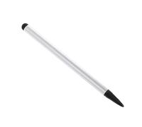 Lápiz capacitivo resistente 2 en 1 universal para pantalla táctil para todos los teléfonos de pantalla táctil, tabletas, color negro plateado, 1 lápiz capacitivo combinado y resistente (sin paquete al