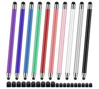 Lápiz capacitivo universal 2 en 1 para pantalla táctil capacitiva para iPad/iPhone/smartphones y tabletas, compatible con todas las pantallas táctiles capacitivas (varios colores)