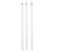 Lápiz Carbón Blanco Profesional para Resaltar Dibujos, Mina Suave - Set 3 uds. Arte Bocetos Papel Oscuro, Dibujo Artístico y Patronaje
