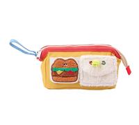 Lápiz Case, Cute Pencil Case, Bear Pencil Case, Portable Pen Case, Large Capacity Pencil Case with Wide Opening and Bear Cartoon Design for School and College Oxford Cloth Pencil Pouch for Students,