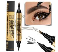 Lápiz Cejas, Lápiz de Cejas Mágico,Cejas Maquillaje, Lápiz Cejas Microblading, Nuevo Lápiz de Cejas 3D Resistente al Agua lápiz de cejas Micro 4 puntos, lápiz de cejas duradero (Marrón Oscuro)
