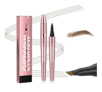 Lapiz Cejas Microblading Maquillaje de Larga Duración Eyebrow Pencil Marrón Claro 2 Piezas Lapiz Cejas Waterproof 3D Resistente al Agua Nueva Actualización 2025 Crea Naturales y Bien Definidas
