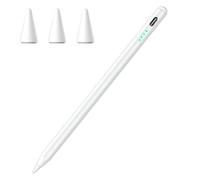 Lápiz compatible con Apple iPad 2018-2025, carga USB-C rápida, sensible a la inclinación, anti-táctil, Stylus para iPad 11 A16/10/9/8/7/6, Pro 11/12.9, Air 3/4/5/M2/M3, Mini 5/6, magnético 3 puntas