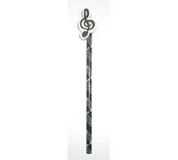 Lápiz con goma de borrar como llave de violín.