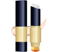 Lápiz corrector y base de maquillaje con alta opacidad, 2 en 1, barra de contorno que cambia de color y resistente al agua, larga duración, con pincel, acabado mate (marfil)