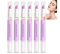 Lápiz de aceite para cutículas con empujador de cutículas de cerámica, lápiz de cuidado de uñas para eliminar cutículas y reparar cutículas, lápiz de aceite suave para eliminar cutículas y suavizantes