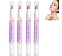 Lápiz de aceite para cutículas con empujador de cutículas de cerámica, lápiz de cuidado de uñas para eliminar cutículas y reparar cutículas, lápiz de aceite suave para eliminar cutículas y suavizante