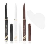 Lápiz de barba Filler Stencil Herramienta de modelado Profesional Impermeable Resistente al sudor Efecto de larga duración Contorno para hombres Barba Styling Mineral ABS Blanco 3