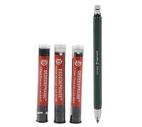 Lápiz de carbón, 4 mm Bosquejo de plomo plano Lápiz mecánico Herramienta de marcado de caligrafía para dibujar con núcleo de lápiz de carbónLápices de colores