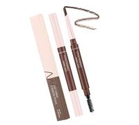 Lápiz de cejas con pincel de doble cabeza, para crear maquillaje de cejas de aspecto natural para uso diario