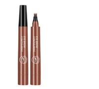 Lápiz de cejas de cuatro garras, resistente al agua, 4 puntas de tenedor, 5-Star Effect Liquid Eye Brow Pen, maquillaje de ojos a prueba de manchas de larga duración para mujeres y niñas