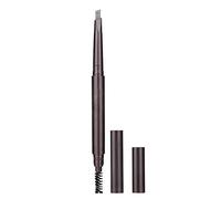 Lápiz de Cejas de Rotación Automática de Doble Extremo con Lápiz de Maquillaje con Pincel para Cejas (4# gris)