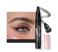 Lápiz de cejas en ángulo,Cepillo de cejas Precise con dos lados, duradero, protección natural contra borrones, fácil limpieza, mango ergonómico (C)