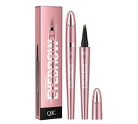 Lápiz de cejas, Lápiz de cejas líquido, Lápiz de cejas resistente al agua con punta de micro horquilla, Lápiz de cejas resistente a las manchas, Lápiz de cejas fino de larga duración (02# Café oscuro)