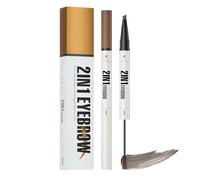 Lápiz de cejas | Lápiz de cejas líquido multipunta con aplicador de precisión y cepillo | Herramienta de relleno de cejas resistente a la abrasión Juego de maquillaje para salón de belleza en casa