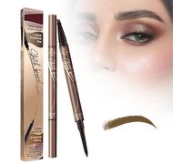 Lápiz de cejas mágico 2 en 1 de 4 puntas, 2024 Nuevo lápiz de cejas Microblading 3D resistente al agua y al sudor Lápiz de contorno, cepillo de cejas natural de larga duración Lápiz de cejas Microblad