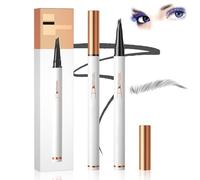 Lápiz de cejas mágico con punta de 4 horquillas, 2024 nuevo lápiz de cejas microblading impermeable 3D, lápiz de cejas preciso de 4 puntas, lápiz de cejas de trazo fino natural de larga duración/963(G