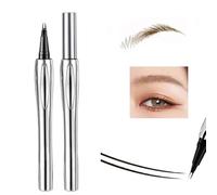 Lápiz de cejas mágico,Lápiz de cejas 3D Microblading,Lápiz de cejas con 2 puntas Micro-Fork-Tip,Lápiz de cejas de larga duración a prueba de agua,Lápiz de cejas natural a prueba de transferencia.