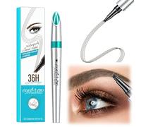 Lápiz de Cejas Microblading Impermeable con 4 Puntas, Perfilador de Cejas de perdurable, Lapiz cejas waterproof, Fácil de Aplicar y Eliminar, Cejas Maquillaje Perfectas y Natural (Marrón claro)