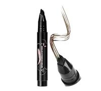 Lápiz de cejas resistente al agua de larga duración para cejas, lápiz de definición de cejas de precisión, estilo mecánico con pincel Spoolie, 1,4 ml