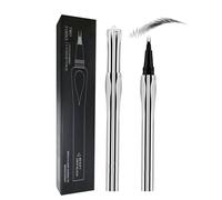 Lápiz de cejas resistente al agua - Lápiz de ceja con dos puntas, resistente a la decoloración, punta fina y herramienta de pincel, lápiz cosmético resistente al agua | Para entusiastas de la belleza
