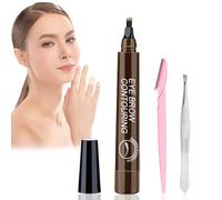 Lápiz de cejas ultrafino profesional con efecto microblading que moldea las cejas gruesas y crea un aspecto natural perfecto y duradero