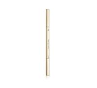 Lápiz de cejas zalati relleno de delineador impermeable estilo de barra de oro de dos cabezas para marcar, rellenar y delinear - marrón oscuro