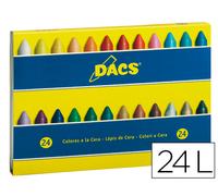 Lápiz de cera Dacs con 24 lápices