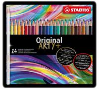 Lápiz de color para dibujo de precisión STABILO Original - Estuche de metal ARTY